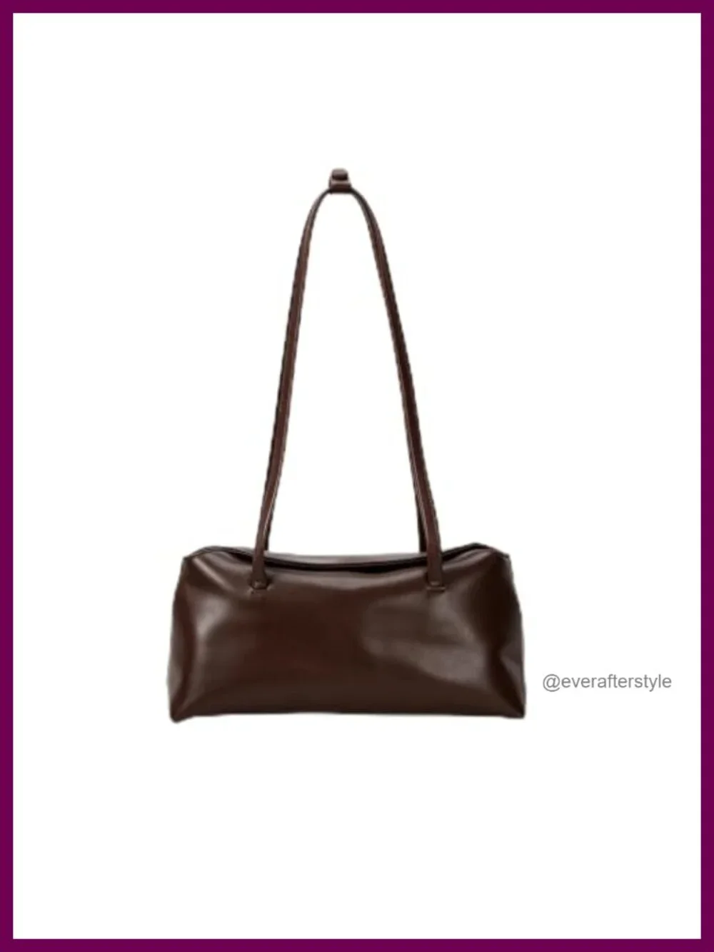 Faux Leather Hobo Satchel Shoulder Handbag with Magnetic Closure